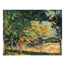 Die Strasse (The Wall) By Paul Cézanne Custom Invite