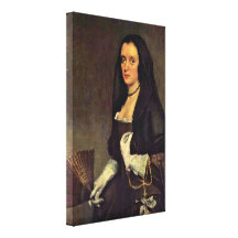 Diego Velazquez - Portrait of a Lady with a Fan Gallery Wrap Canvas