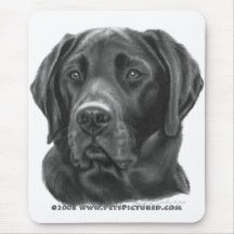 Diesel, Black Labrador Retriever Mouse Pad