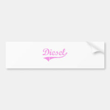 Diesel Last Name Classic Style Bumper Stickers