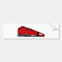 diesel passenger train freight locomotive bumper sticker
