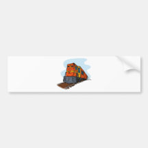 diesel passenger train freight locomotive bumper stickers