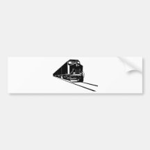 diesel passenger train freight locomotive bumper sticker