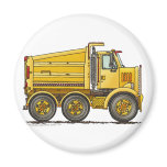 Diesel Tandem Dump Truck Construction Magnets
