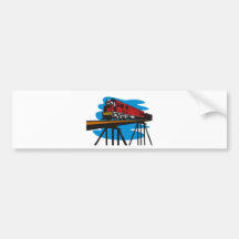 diesel train locomotive bumper sticker