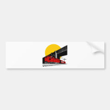 diesel train passenger freight locomotive bumper stickers