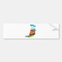 diesel train passenger freight locomotive bumper stickers