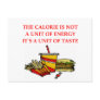 diet calorie joke postcards