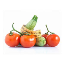 diet ingredients postcard