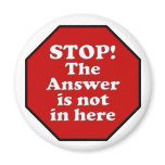 Diet Motivation Magnet, Stop Sign Refrigerator