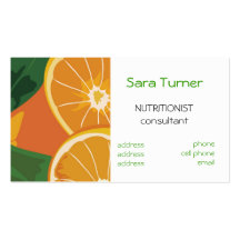 Dieticians and Nutritionists  Business Card