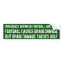 Difference between football and golf ... bumper stickers
