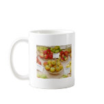 Different kinds of apples mugs