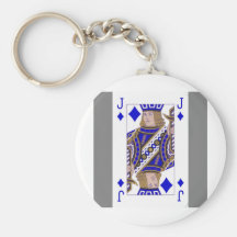 different playing card key chain