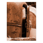 Different View of Old Truck in Sepia Postcard