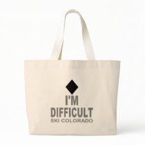Difficult Ski Colorado Canvas Bags