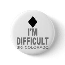 Difficult Ski Colorado Pins