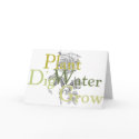 Dig Plant Water Grow Greeting Card