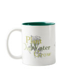 Dig Plant Water Grow Two-Tone Mug