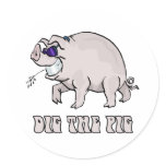 Dig the Pig stickers