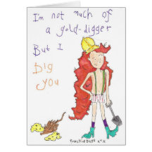 dig you greeting card