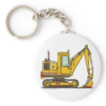 Digger Shovel Construction Key Chains