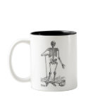 Digging Skeleton Illustration mugs
