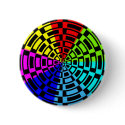 Digital Abstract Rainbow Pop Art buttons