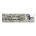 digital acu patch cropped Still Serving bumper stickers