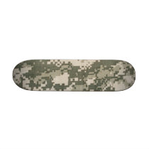 Digital Army Camouflage Skateboard Mini