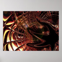 Digital Art Poster Melting Glass