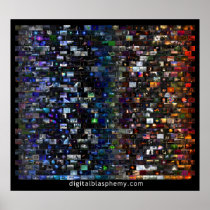 Digital Blasphemy Spectrum Mosaic (Black) Print