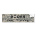 digital camo HOOAH, its an ARMY thing bumper stickers
