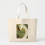 Digital Collage Swan Canvas Bags