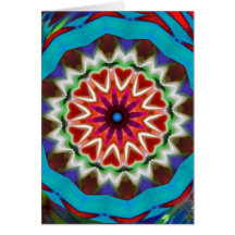 Digital Fractal Abstract Card
