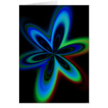 Digital Fractal Flower Card