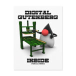 Digital Gutenberg Inside (Open Source Duke) postcards