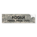 digital, HOOAH, HONOR, PRIDE, DUTY-bumper bumper stickers
