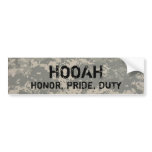 digital, HOOAH, HONOR, PRIDE, DUTY-bumper bumper stickers