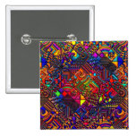 digital quilt modern retro buttons