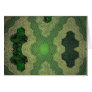 Digital Realism Homespun Green Quilt Greeting Cards