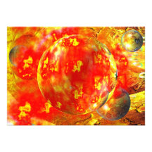Digital Red Abstract Invitation