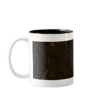 Digital rendering of neurons coffee mug