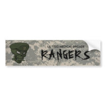 digital, skull green no eyes, US TXSG ME... Bumper Stickers