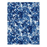 Digital Sky Blue Camouflage - with White Post Cards
