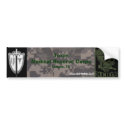digital Temple medical reserve Corps Skull bumper stickers