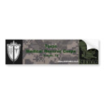 digital Temple medical reserve Corps Skull bumper stickers
