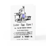 Digitally colorized Easter egg dye ad Greeting Card