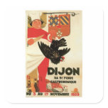 Dijon Chicken Vintage Food Ad Art stickers