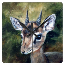 Dikdik Dwarf Antelope Wall Clock